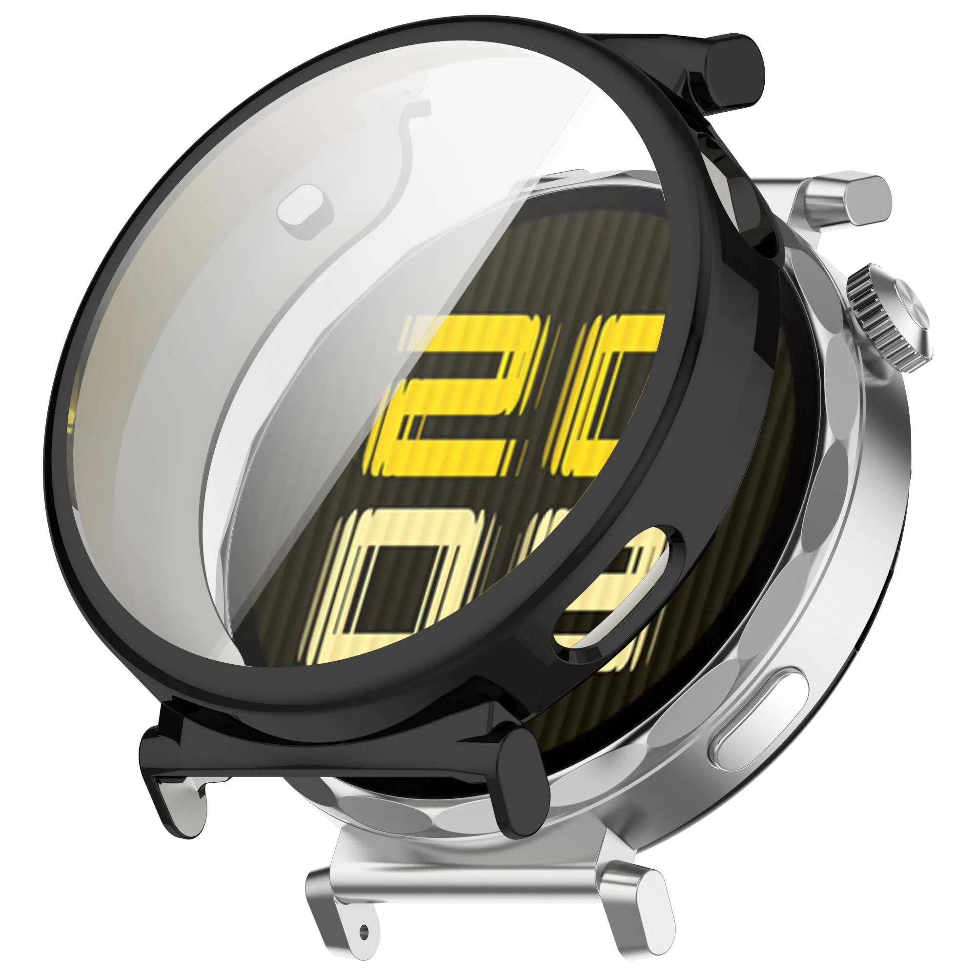 Drop Armor Shielding Daily Wear Case Huawei Watch GT 5 Pro - 42mm TPU Case (Black)