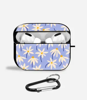 Lilac Daisy Aipods Glass Case Fashion Gadget Holder