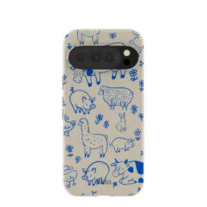 Protective Shell Impact Resistant London Fog Happy Farmyard Google Pixel 10/10 Pro Case