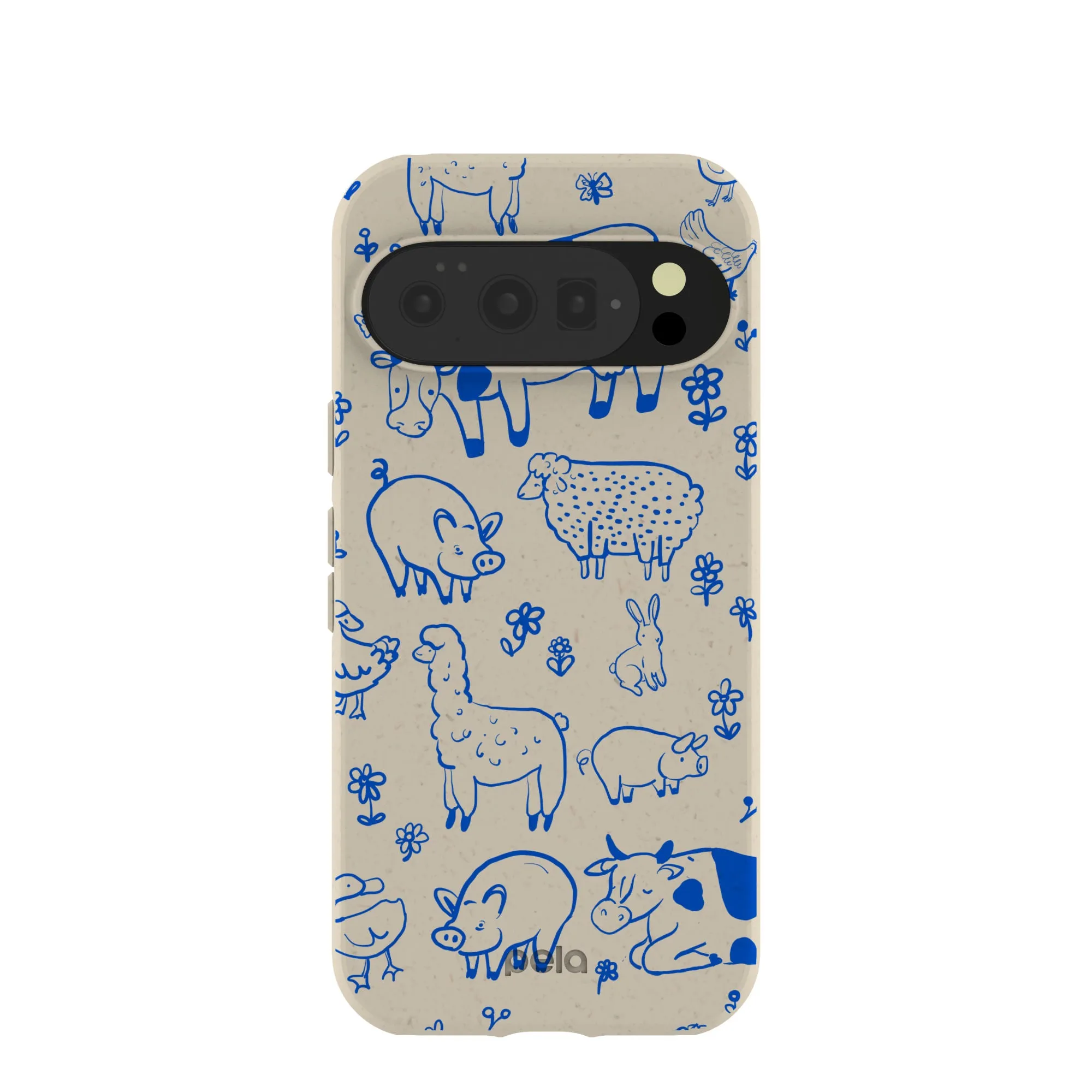 Protective Shell Impact Resistant London Fog Happy Farmyard Google Pixel 10/10 Pro Case