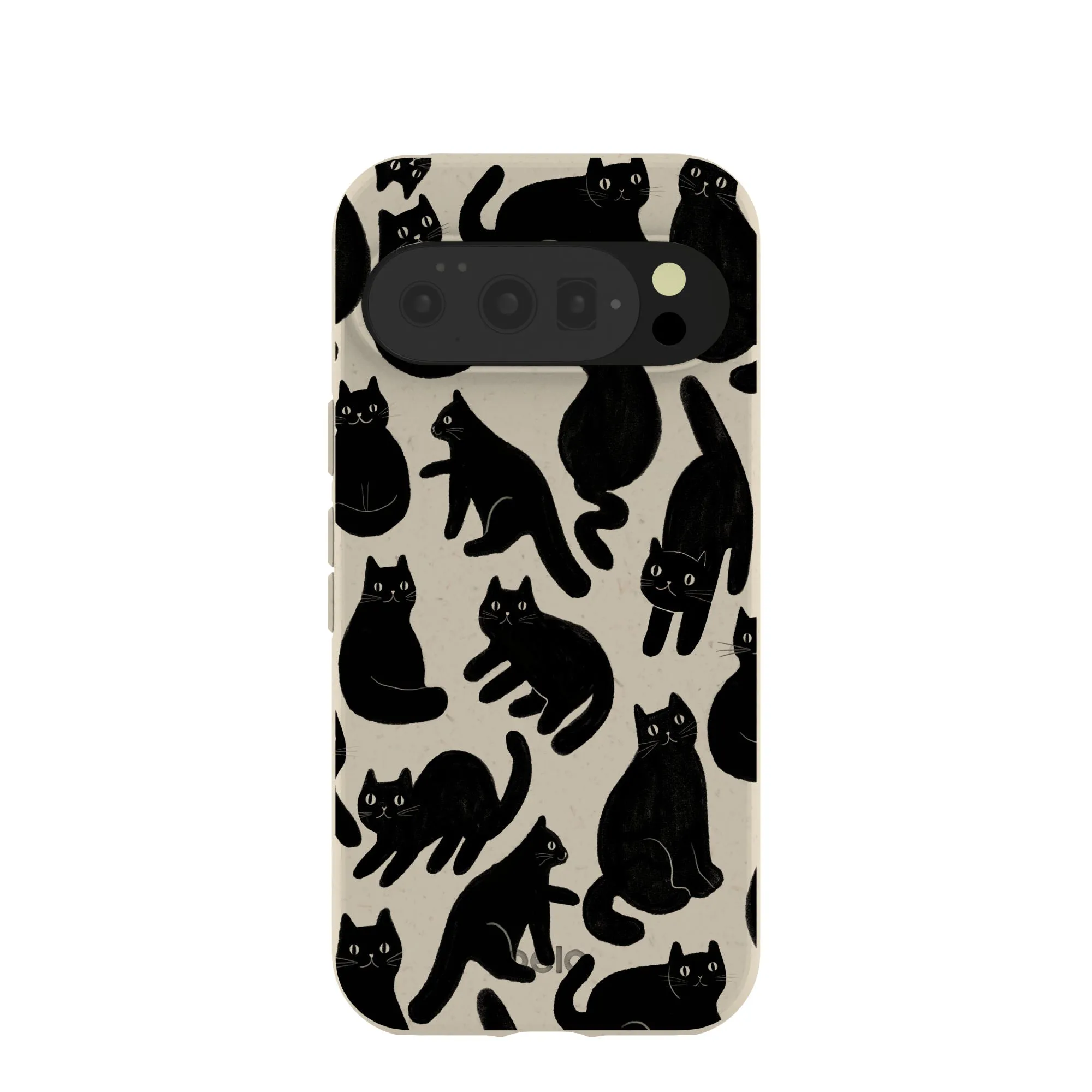 Stylish Texture Hybrid Finish Texture London Fog Night Meowers Google Pixel 10/10 Pro Case