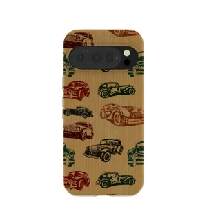 London Fog Retro Car Google Pixel 10/10 Pro Case Transparent Shell Soft Touch