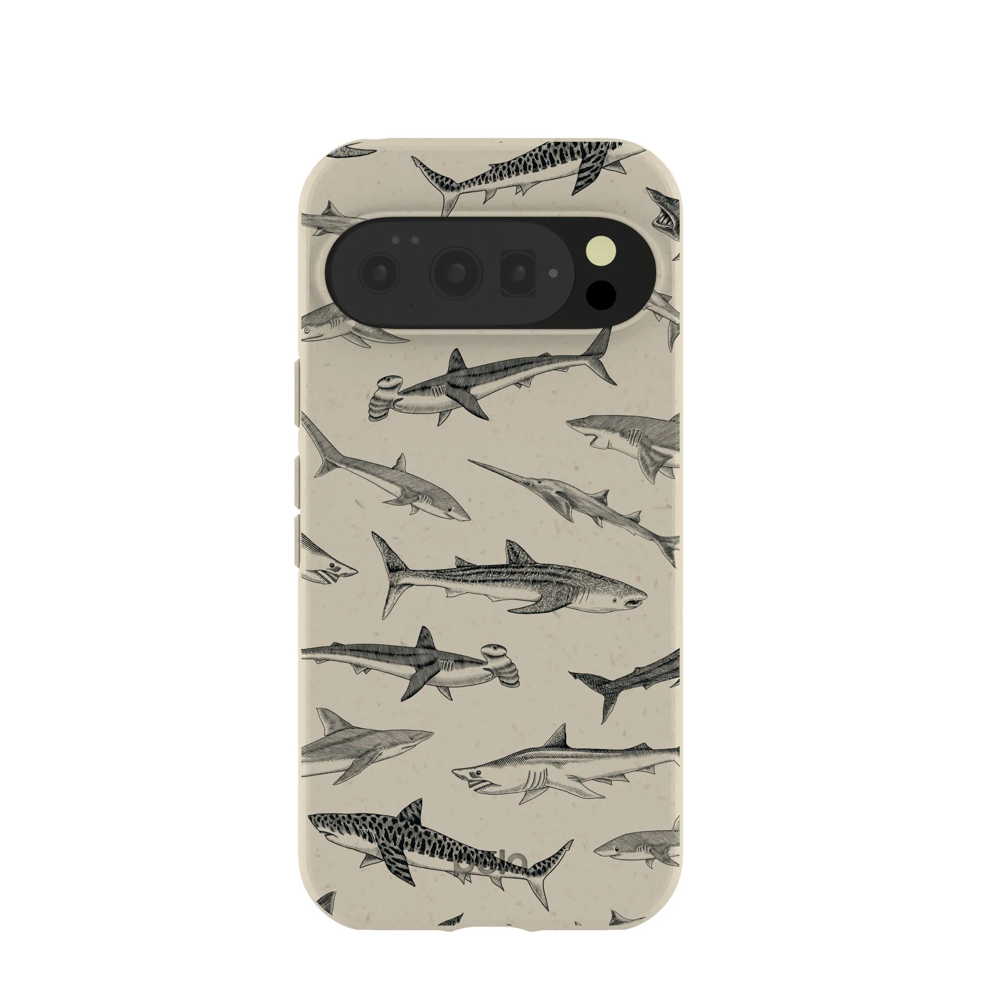 London Fog Shark World Google Pixel 10/10 Pro Case Durable Detail