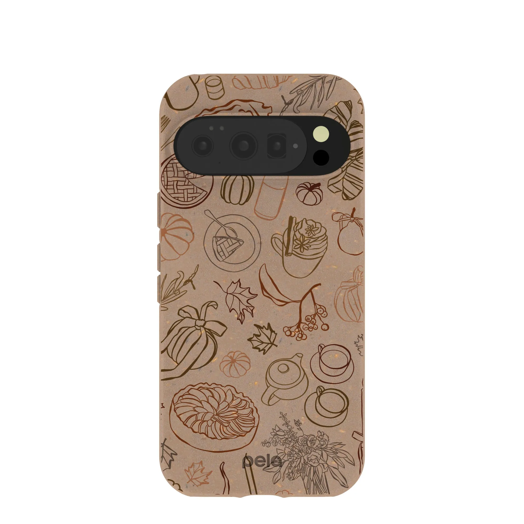 Chocolate Brown Autumn Sweets Google Pixel 10/10 Pro Case Portable Protection