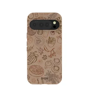 Chocolate Brown Autumn Sweets Google Pixel 10/10 Pro Case Portable Protection