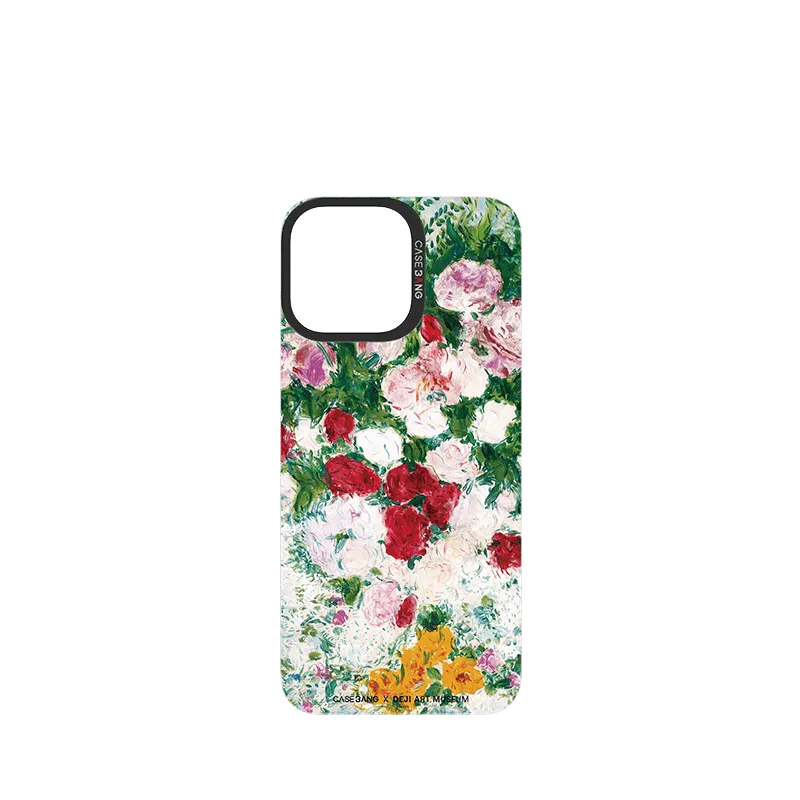 Vibrant pattern Outdoor Travel Lovers with a Bouquet Imagisnap