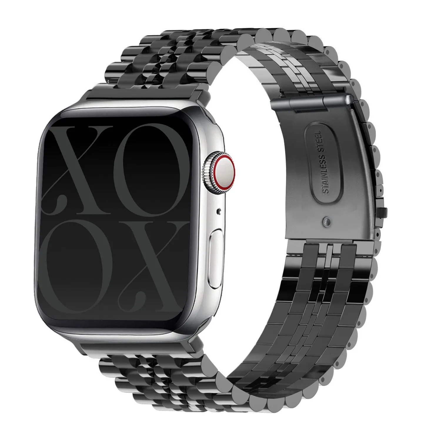 Sports Style xoxo Wildhearts Apple Watch Steel Strap (Black)