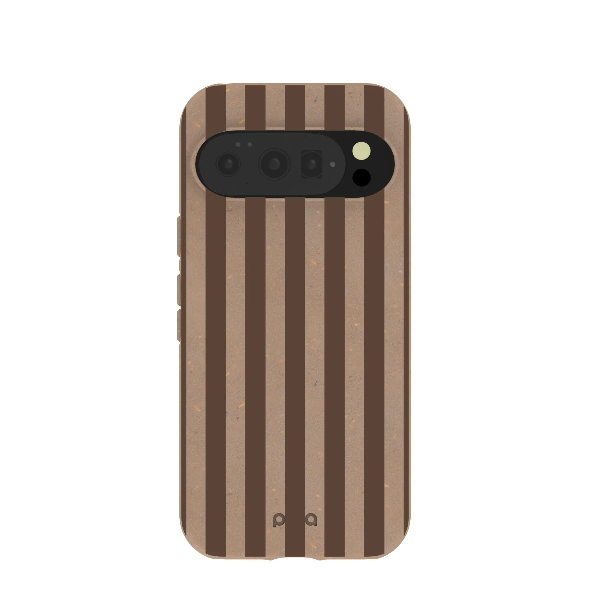 Handcrafted Design Chocolate Brown Cocoa Stripes Google Pixel 10/10 Pro Case