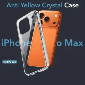 For Apple iPhone 17 Pro Max Back Cover Case (Sleek Hard Crystal | Shockproof and Camera Protection) Protective Quality