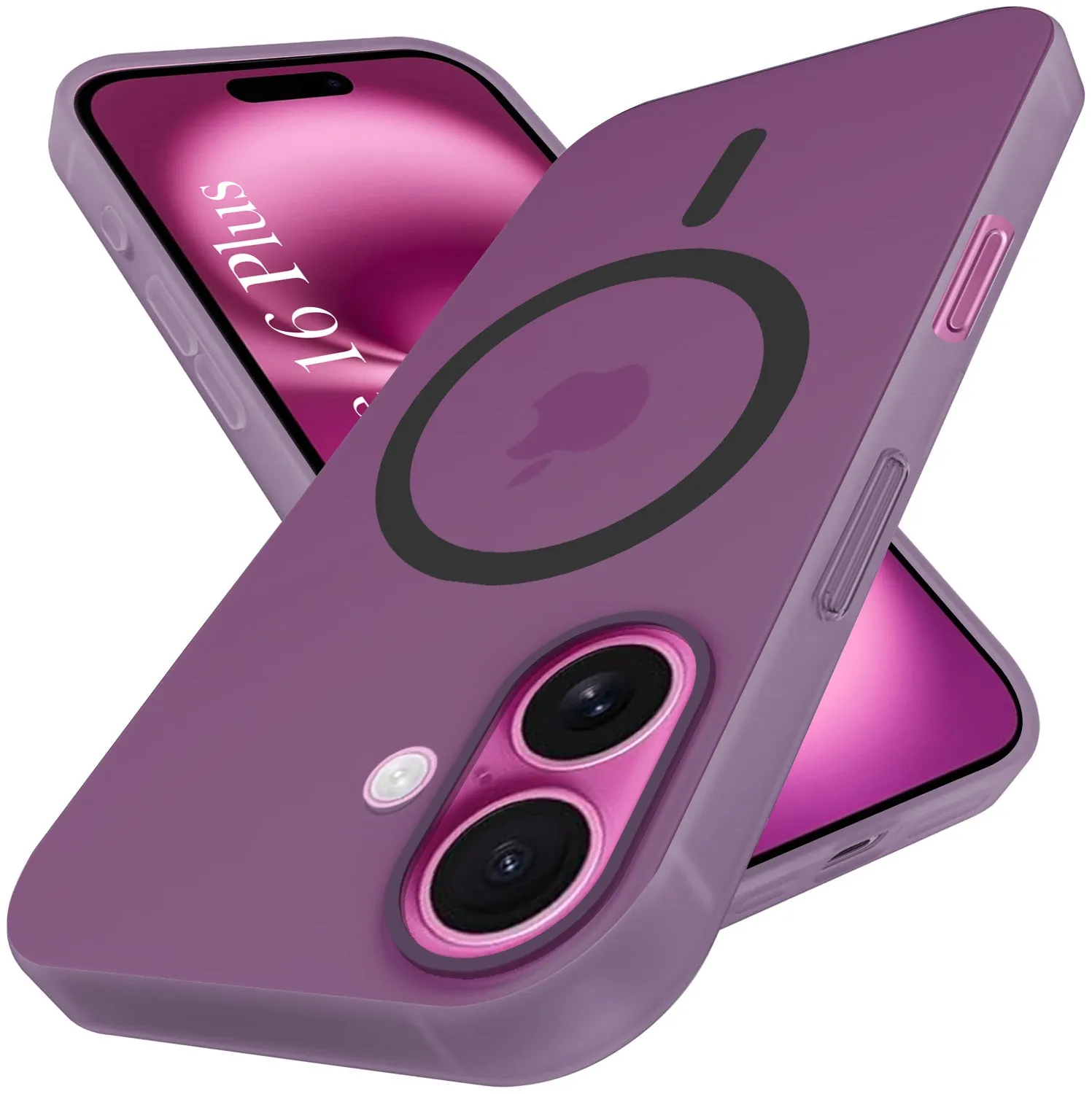 Smooth Fit For Apple iPhone 16 Plus Back Cover Case (Frosted Matte Feel | MagSafe Compatible Wireless Charging | Polycarbonate Material)