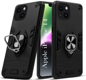 For Apple iPhone 14 Back Cover Case (Shockproof Polycarbonate Dual Layer Hybrid Armor) Flexible structure