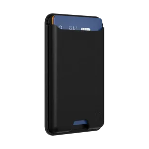 Reliable Snap Sleek Card Holder Black Softgoods PopWallet for MagSafe