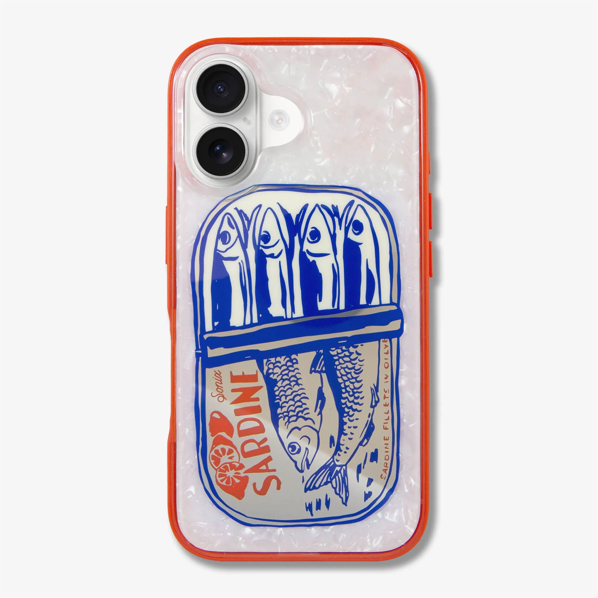 Clear Pattern Fashion Texture Sardines MagSafe? Compatible iPhone Case