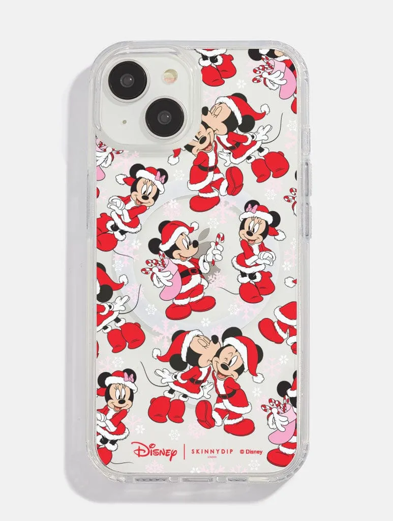 Protective Detailing Shock Frame Disney Christmas Mickey & Minnie MagSafe iPhone Case