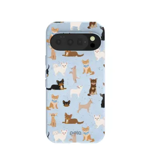Powder Blue Chihuahua Charms Google Pixel 10/10 Pro Case Soft Grip