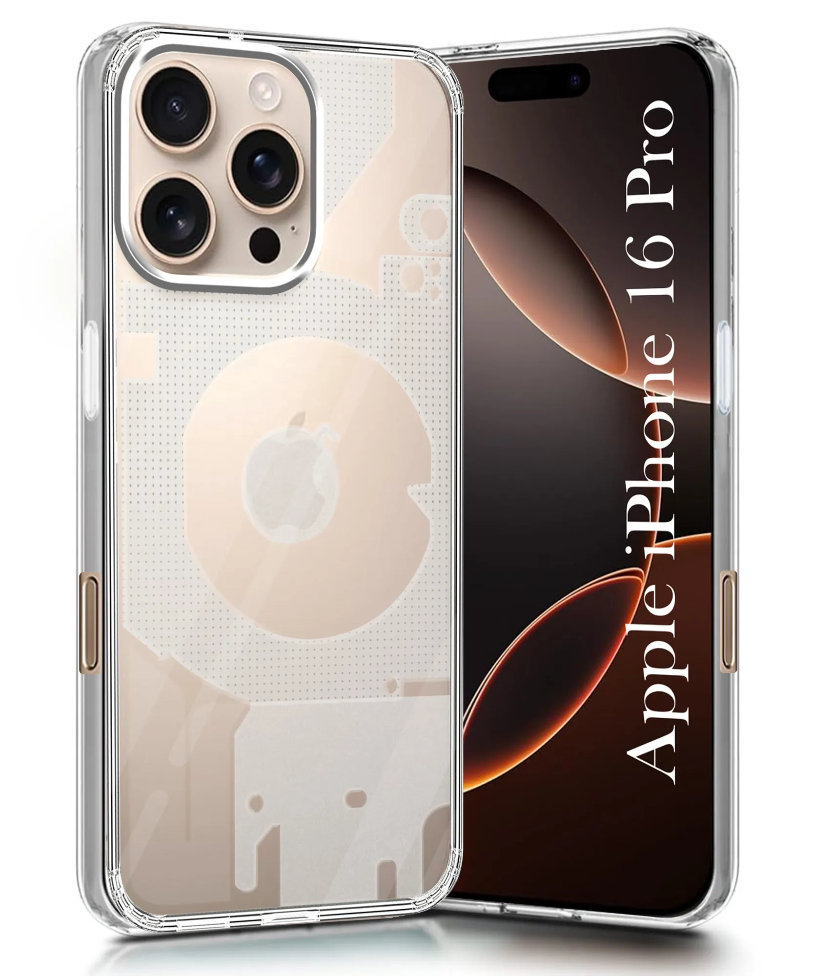 Gloss Layer For Apple iPhone 16 Pro Back Cover (Silicone Matte Shockproof Case with Camera Protection | Soft and Flexible | Transparent)