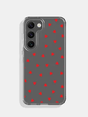 Ditsy Heart Android Case Gloss Layer