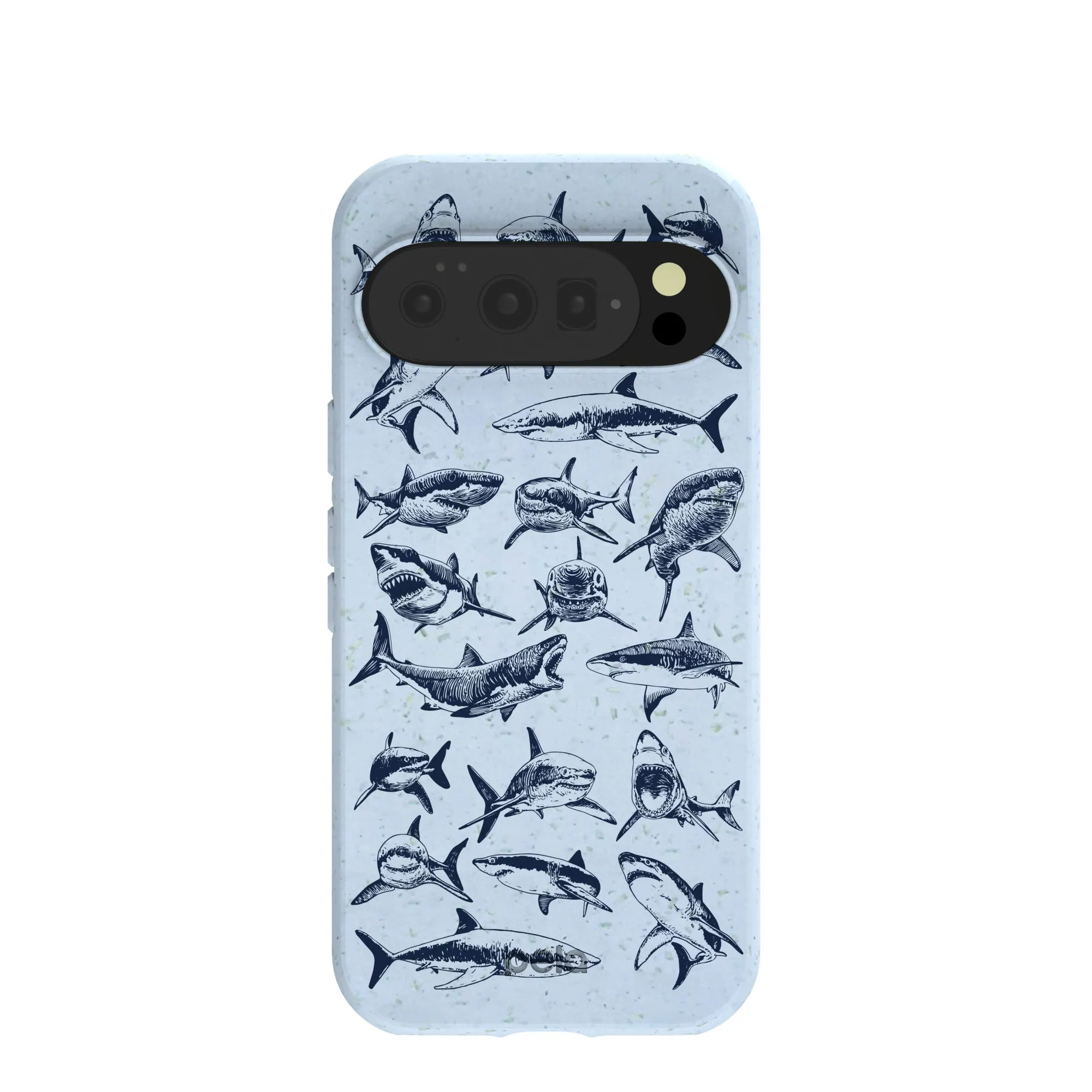 Powder Blue Great White Google Pixel 10/10 Pro Case Rugged Build Premium Surface Texture