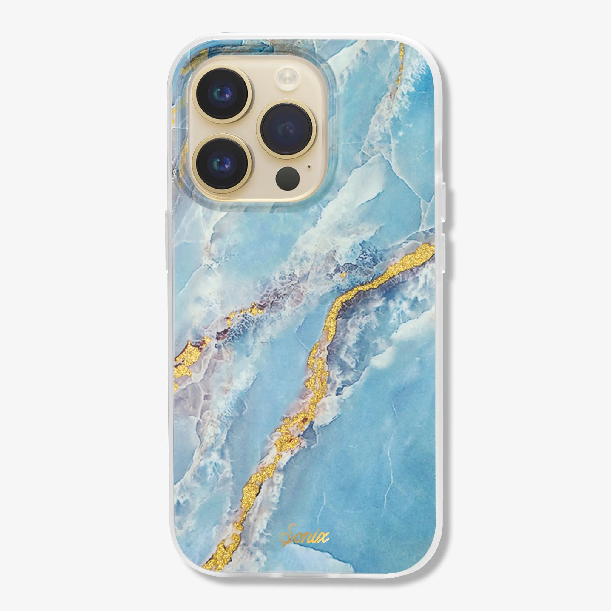 Ice Blue Marble MagSafe? Compatible iPhone Case Trendy Aesthetic