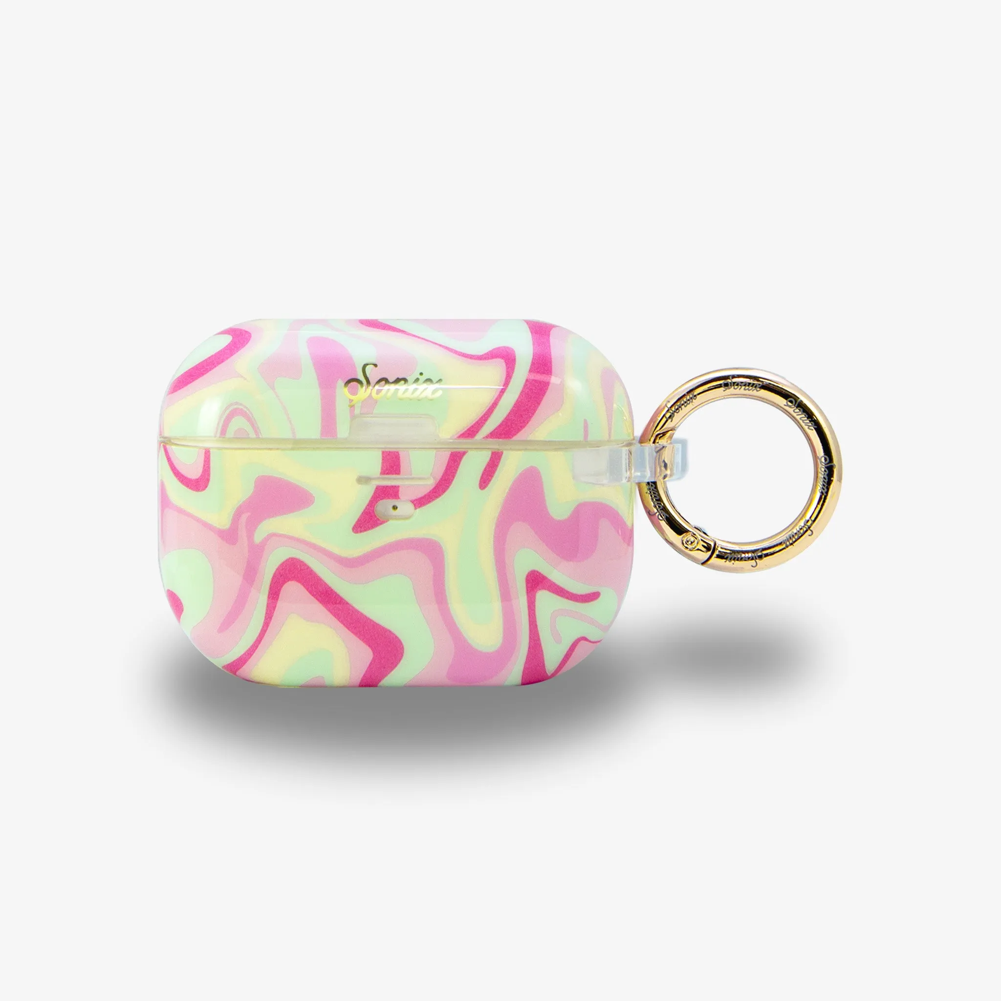 Durable Compact Cover Strawberry Matcha AirPods Case