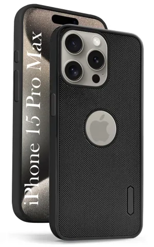 For iPhone 15 Pro Max Back Cover Case (Textured Grip Design | Camera Protetion | Slim and Light Weight | Soft Touch and Feel) Frosted Finish Comfort Finish
