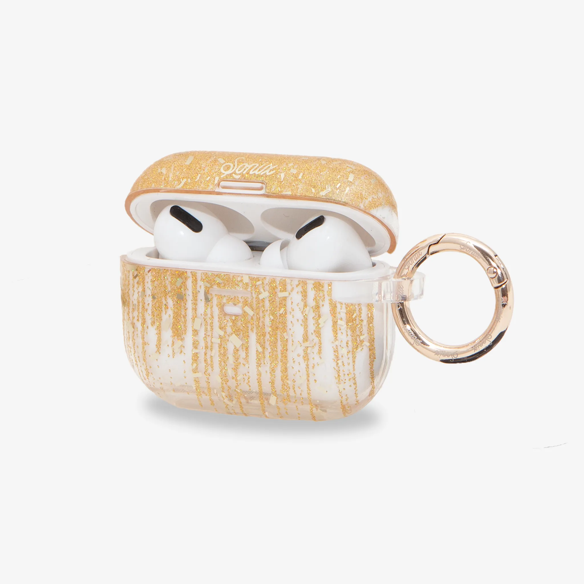 Portable Fashion Accessory Drippin' in Gold AirPods Case