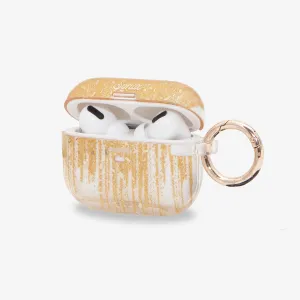 Portable Fashion Accessory Drippin' in Gold AirPods Case