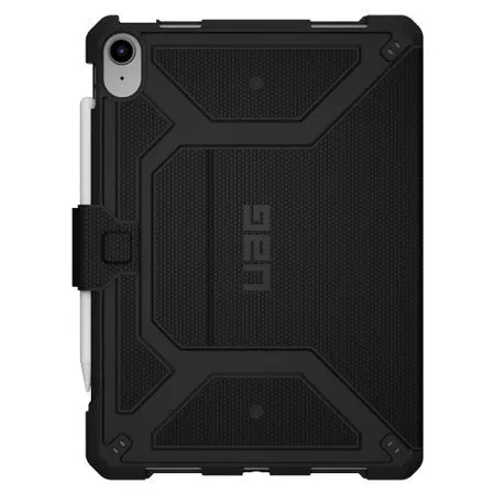 Metropolis Folio Rugged Case Black for iPad 10.9 2022 (10th Gen) Ultra Thin Luxury Finish Texture