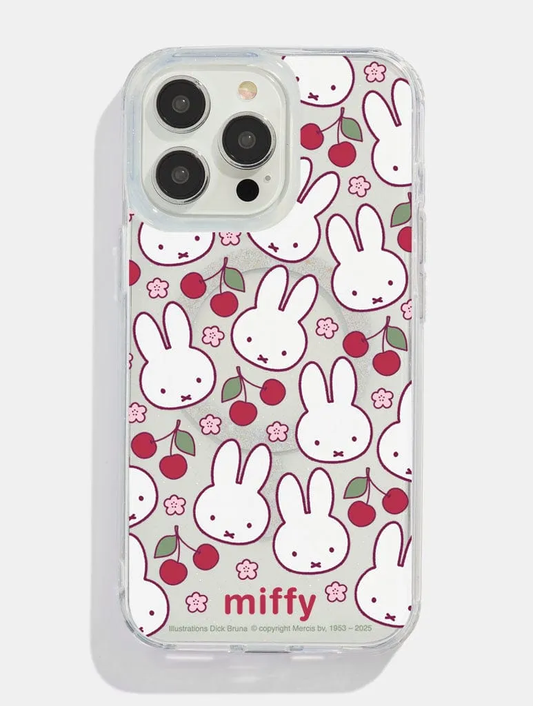 Miffy x Skinnydip Cherry Glitter MagSafe iPhone Case Stylish Choice