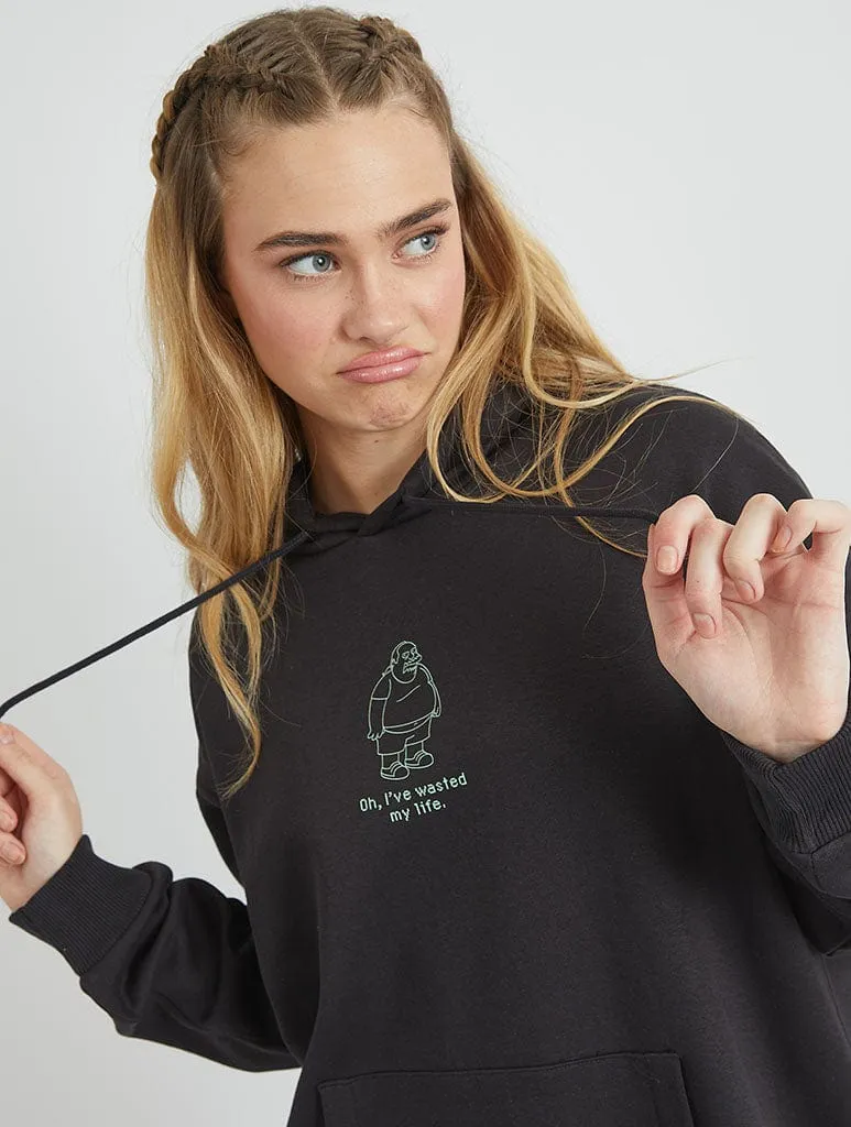 The Simpsons Android Dungeon Hoodie in Black Stylish Edge