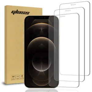 Smooth Texture Pattern Chic Accessory Apple iPhone 12 Pro Max Screen Protector 3-Pack Tempered Glass