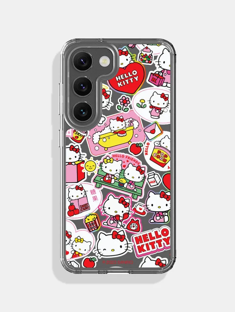 Comfort Texture Finish Compact Edge Hello Kitty x Skinnydip Sticker Android Case