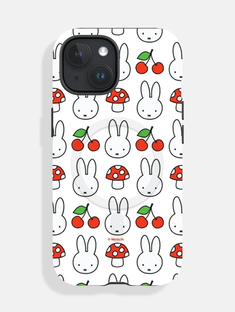 Miffy Cherry & Mushroom MagSafe Ultra Protective iPhone Case Durable Form