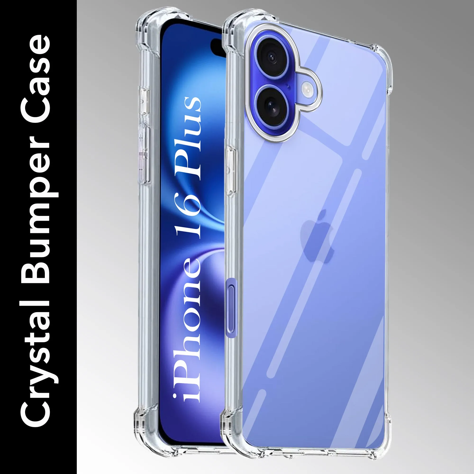 For Apple iPhone 16 Plus Back Cover (Shockproof Crystal Clear Case |  Drop & Camera Protection | Hard Polycarbonate) Polished Layer