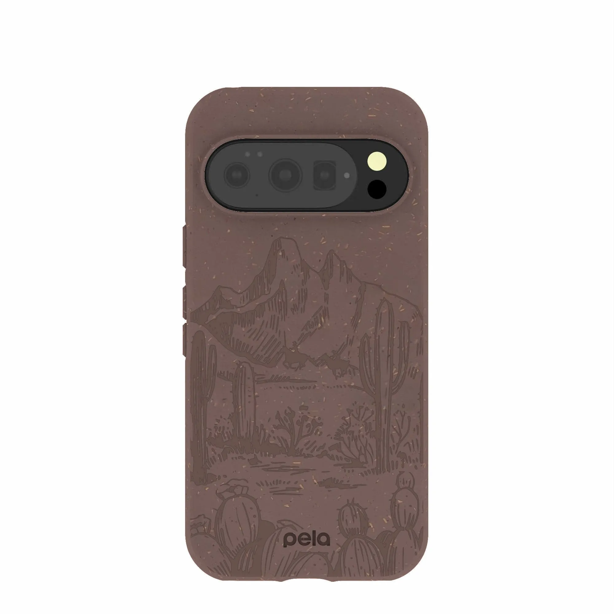 Chocolate Brown Desert Run Google Pixel 10/10 Pro Case Hybrid Grip