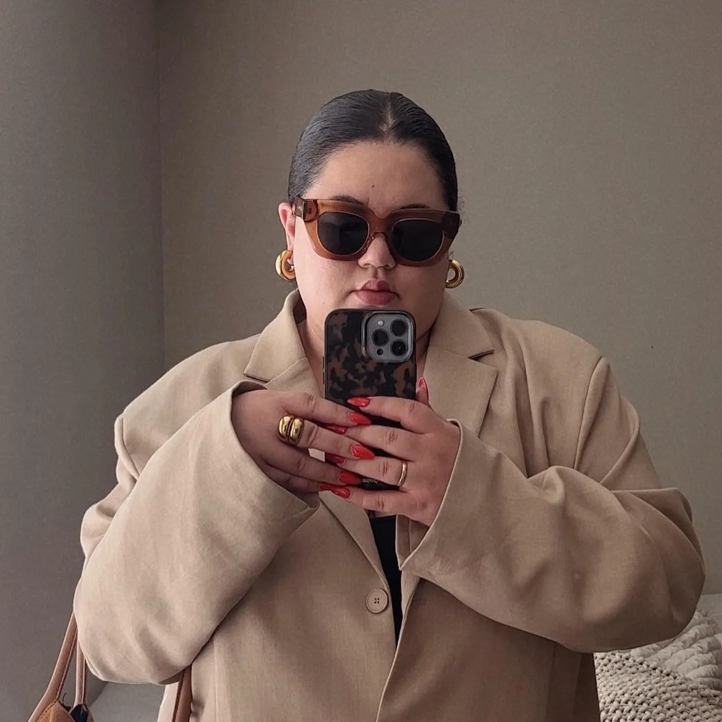 Artistic Print Brown Tort iPhone Case