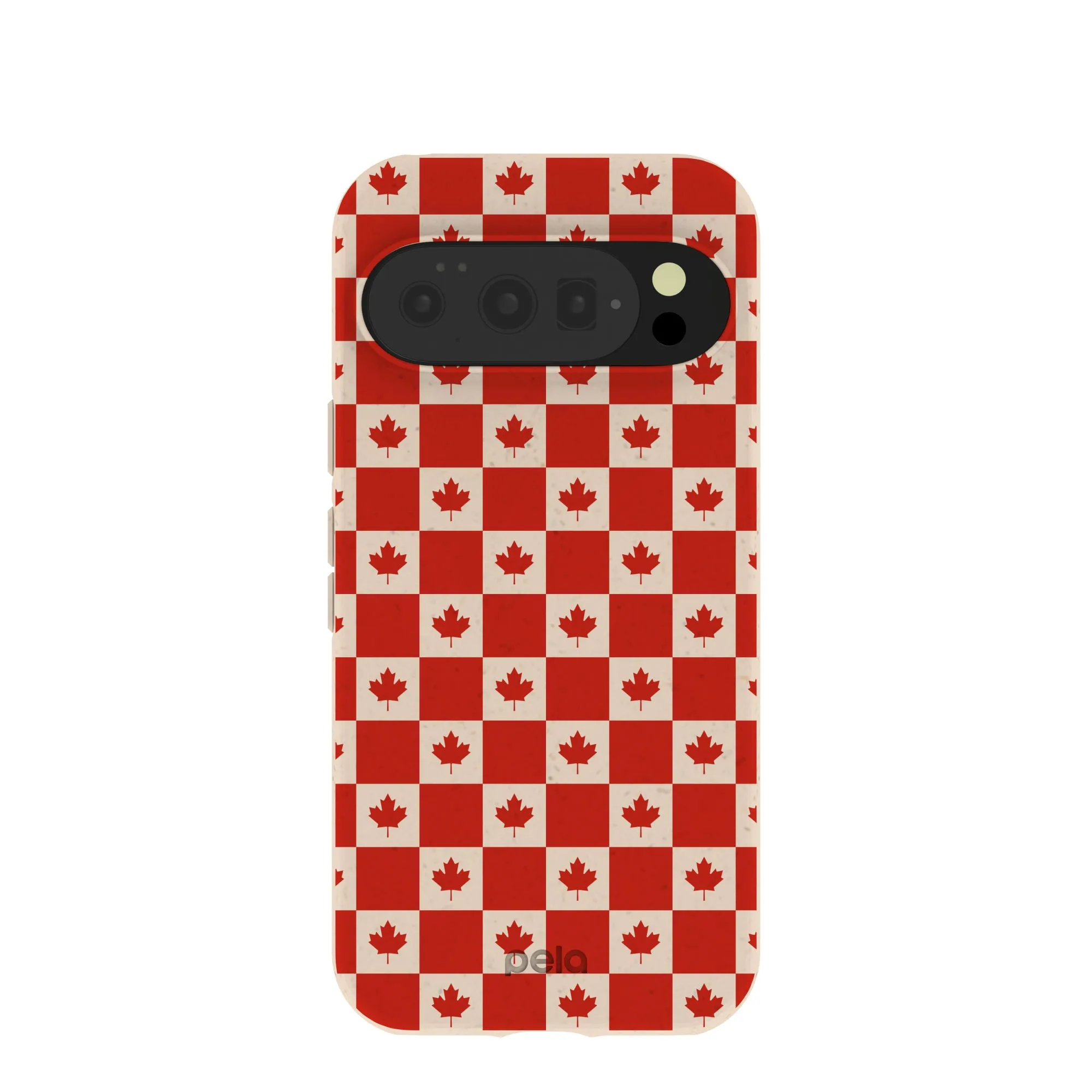 Seashell Canadian Flag Google Pixel 10/10 Pro Case Minimal Form Clear Back