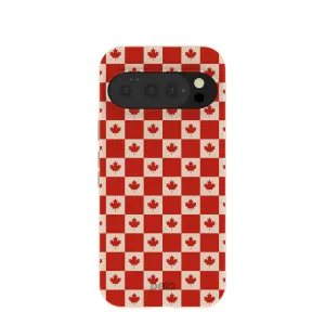 Seashell Canadian Flag Google Pixel 10/10 Pro Case Minimal Form Clear Back