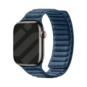 Apple Watch Alcantara Strap (Blue) Luxury Smart Design Flexible Comfort Strap