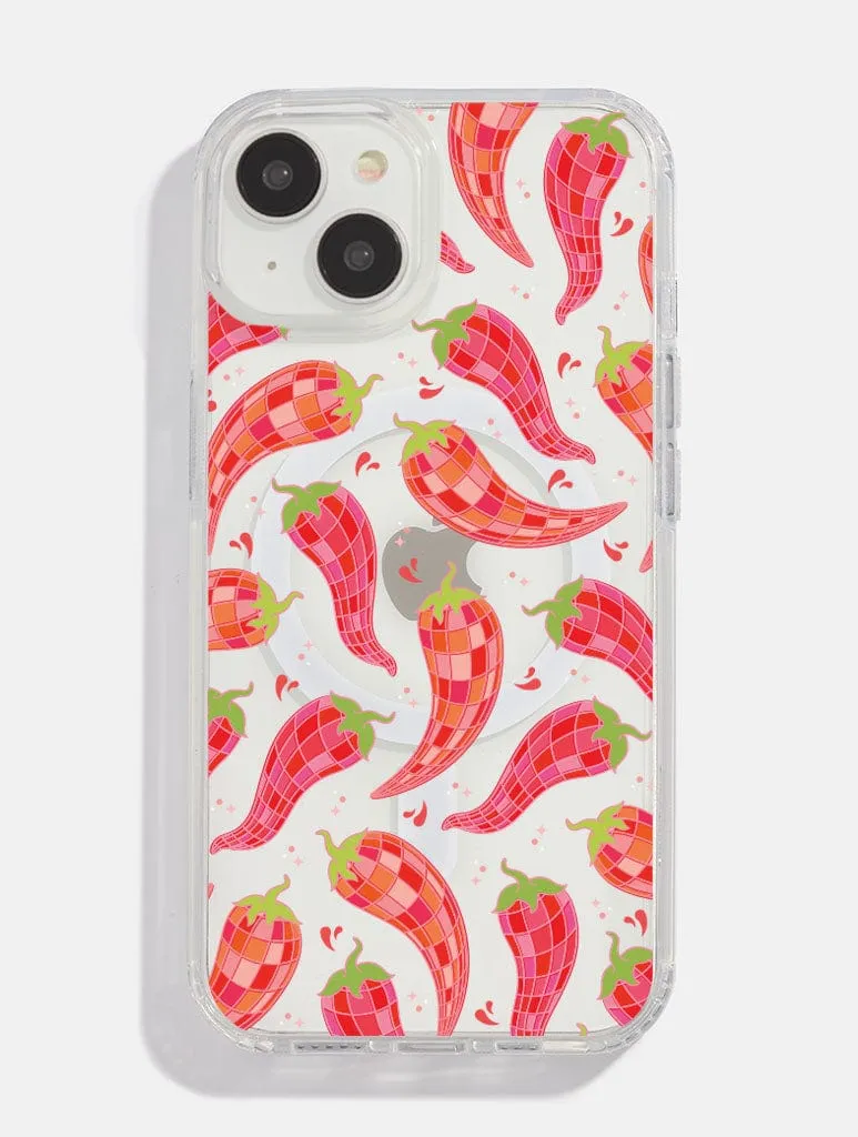 Disco Chillies MagSafe iPhone Case Smooth Pattern Strong Outline