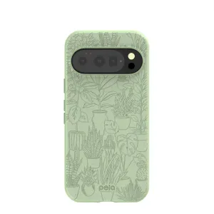 Sage Green Green Oasis Google Pixel 10/10 Pro Case Stylish Detail Layer