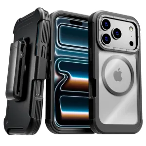 Dust proof Premium Build Layer Apple iPhone 17 Pro Defender Crystal Case With invisible Magsafe