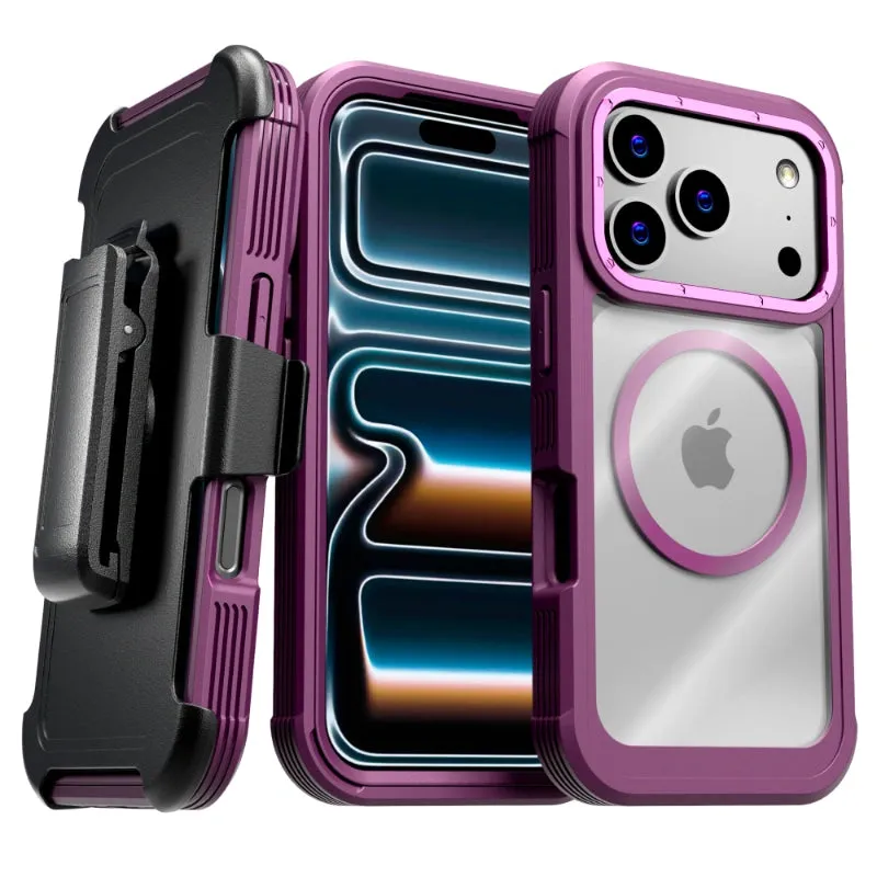 Apple iPhone 17 Pro Defender Crystal Case With invisible Magsafe Protective Layering