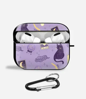 Convenient Audio Storage Mystic Cat Aipods Glass Case