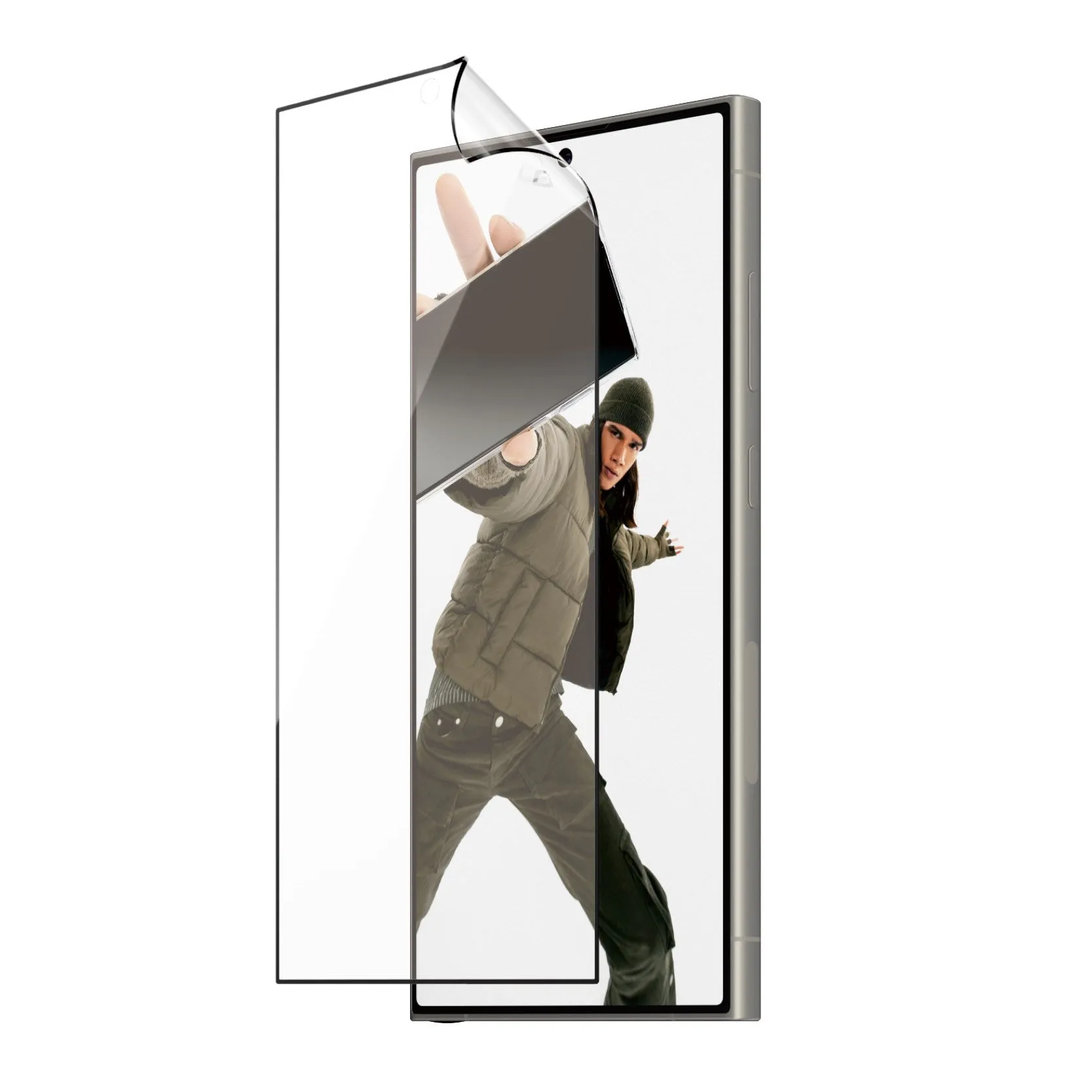 Crystal Shield PanzerGlass? ECO MATRIX Screen Protector with D3O? Samsung Galaxy S24 Ultra | Ultra-Wide Fit w. AlignerKit