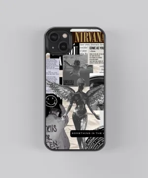 Nirvana Spotify Glass Phone Case Cover Sleek Feel Carbon Fiber