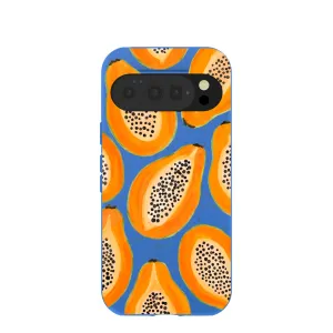 Electric Blue Juicy Papayas Google Pixel 10/10 Pro Case Elegant Shield