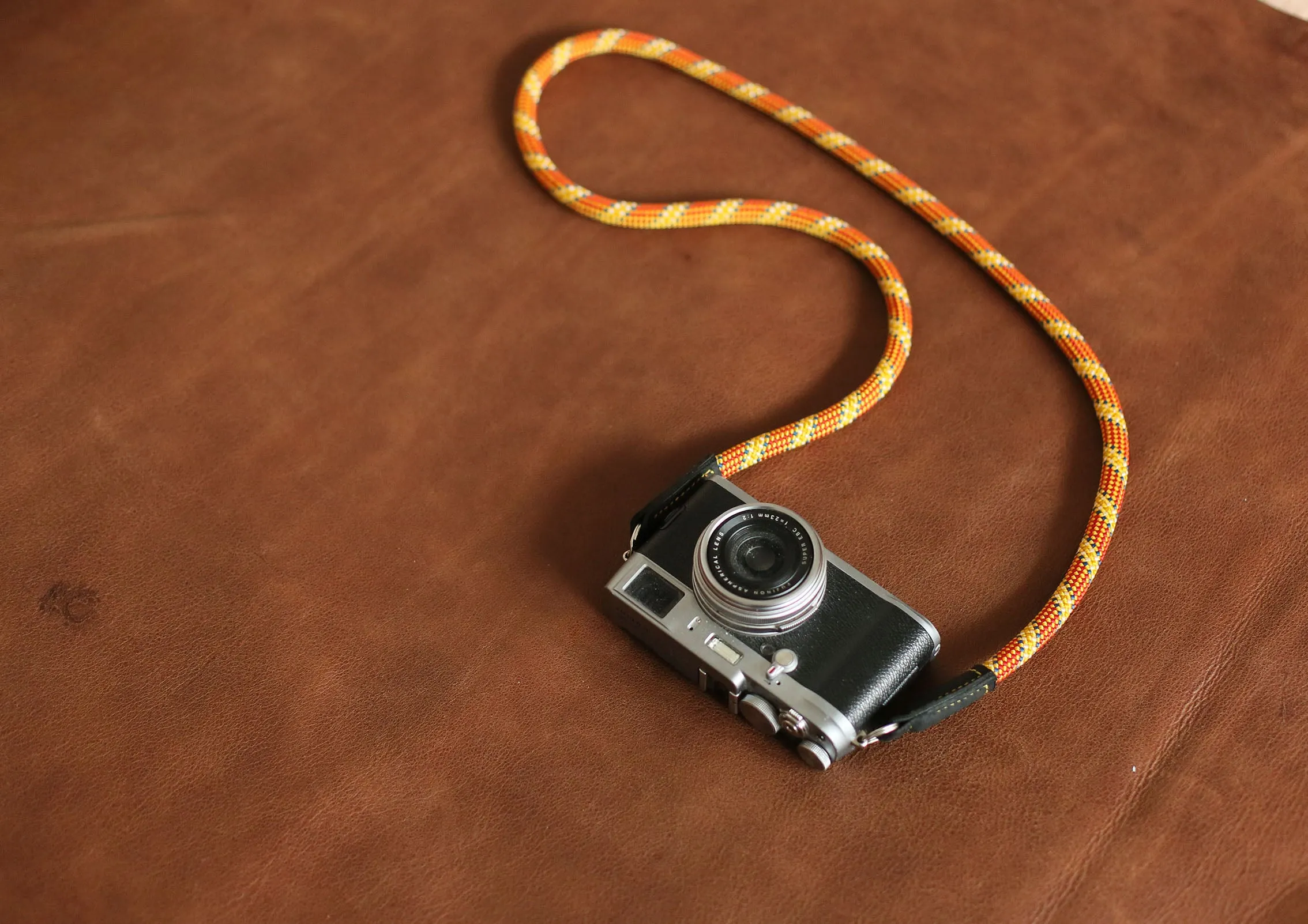 Universal Lanyard Orange Pattern Climbing Rope Camera Strap