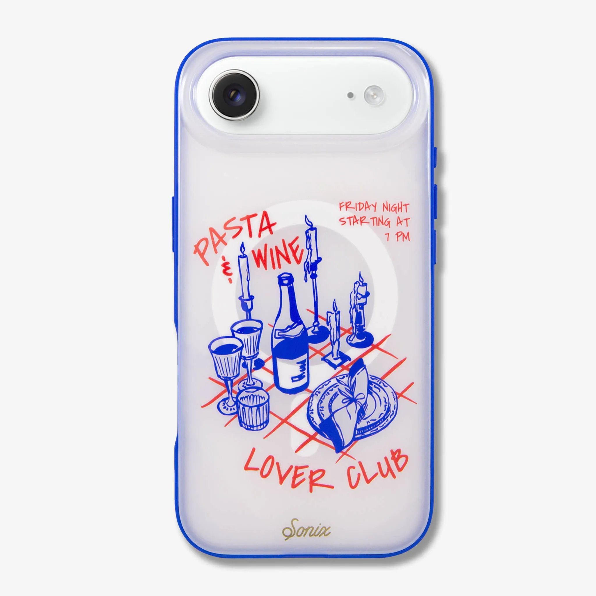 Pasta & Wine MagSafe? Compatible iPhone Case Trendy Pattern