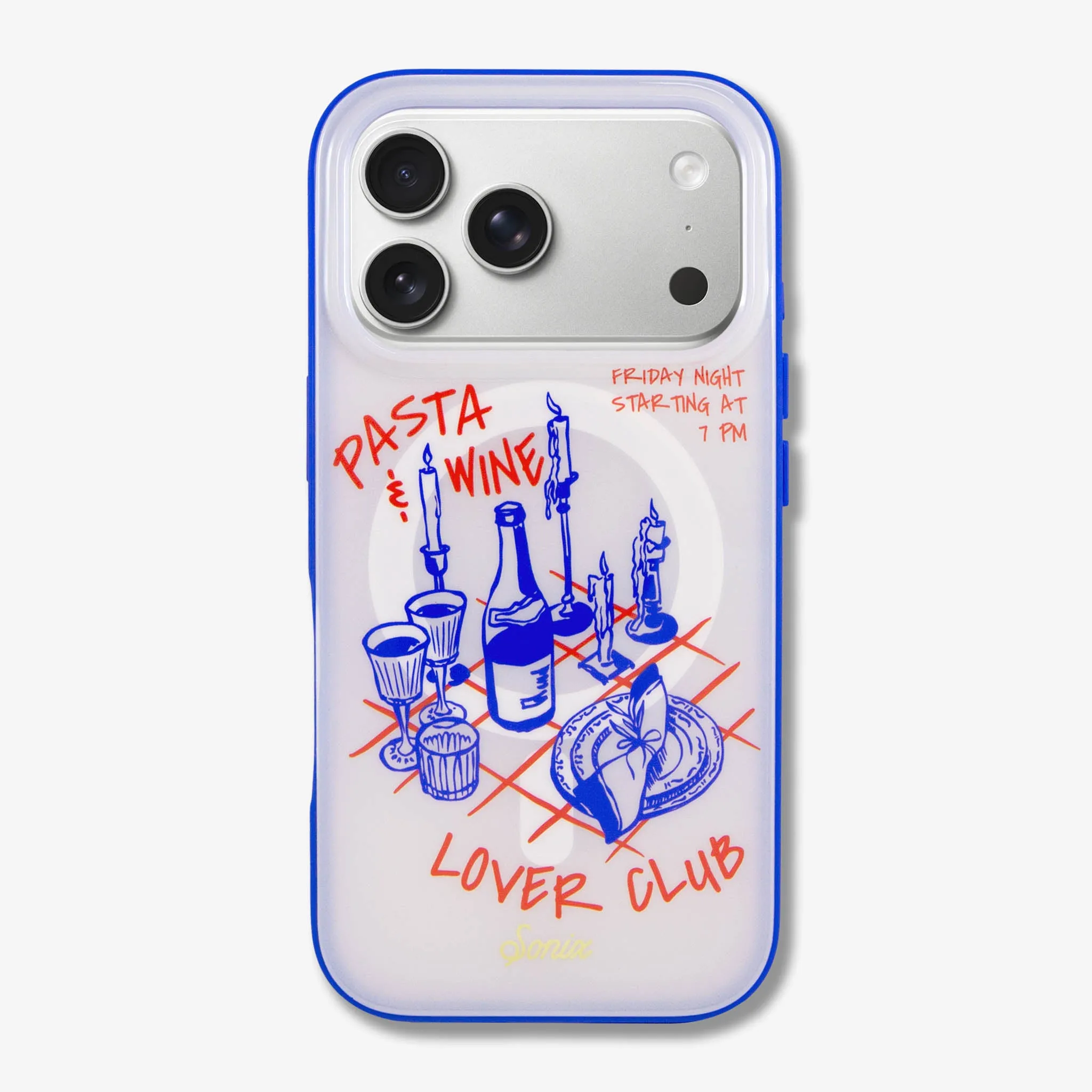 Pasta & Wine MagSafe? Compatible iPhone Case Matte Feel Creative Artwork